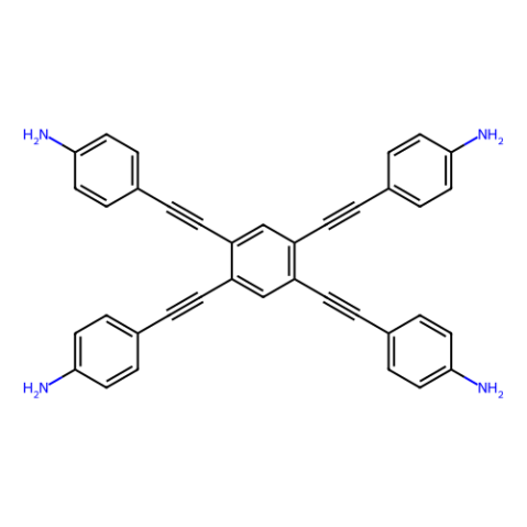 4,4',4'',4'''-[苯-1,2,4,5-四基四(乙炔-2,1-二基)]四苯胺,4,4',4'',4'''-[Benzene-1,2,4,5-tetrayltetrakis(ethyne-2,1-diyl)]tetraaniline