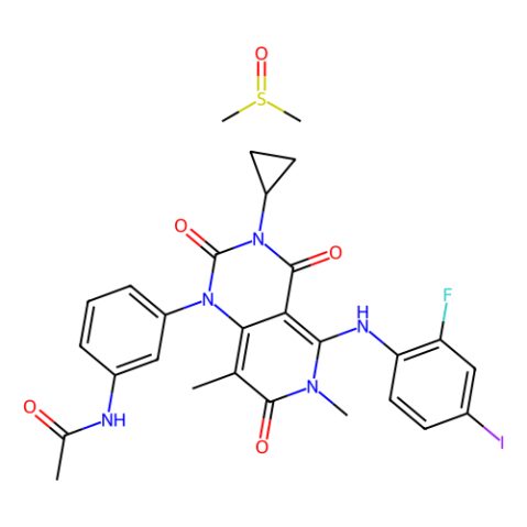 曲美替尼二甲基亚砜溶剂化物,Trametinib DMSO solvate