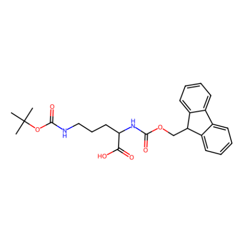 N-芴甲氧羰基-(N’-叔丁氧羰基)-D-鸟氨酸,Fmoc-D-Orn(Boc)-OH