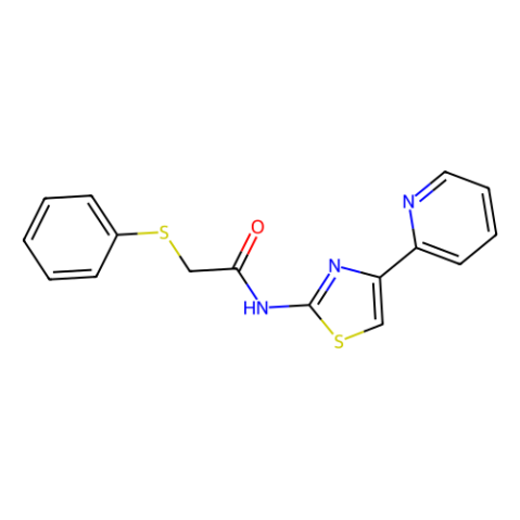WAY-639621,2-(Phenylthio)-N-[4-(2-pyridinyl)-2-thiazolyl]acetamide