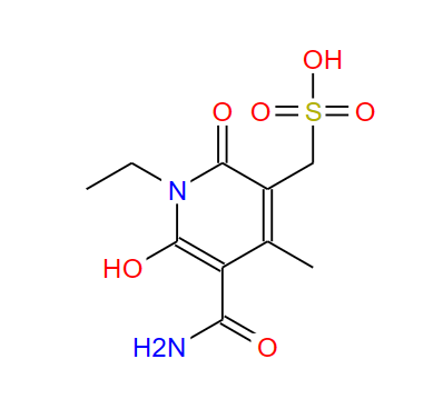 2-氧代-3-氨基甲?；?4-甲基-5-磺甲基-6-羥基-N-乙基吡啶,(5-carbamoyl-1-ethyl-2-hydroxy-4-methyl-6-oxopyridin-3-yl)methanesulfonic acid