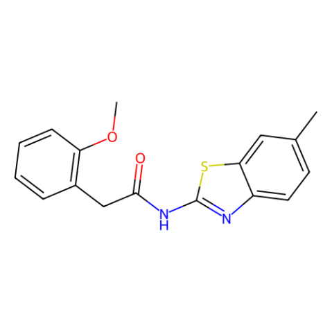 2-Methoxy-N-(6-methyl-2-benzothiazolyl)benzeneacetamide,WAY-296818