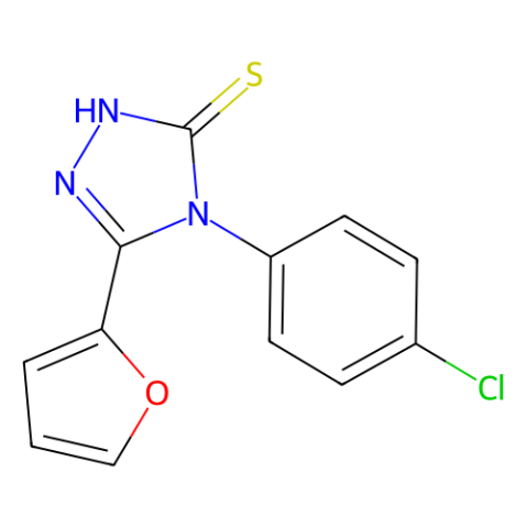 4-(4-Chlorophenyl)-5-(2-furanyl)-2,4-dihydro-3H-1,2,4-triazole-3-thione,4-(4-Chlorophenyl)-5-(2-furanyl)-2,4-dihydro-3H-1,2,4-triazole-3-thione