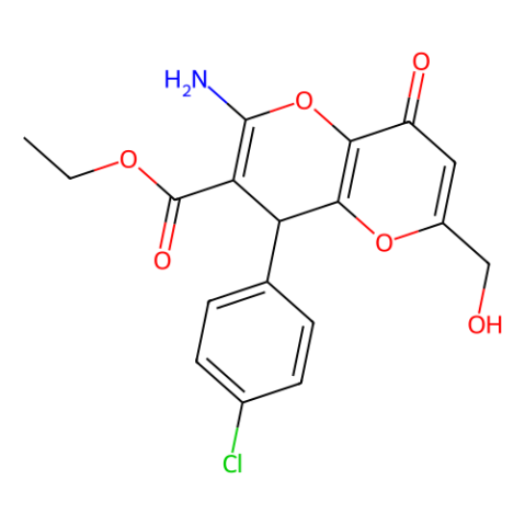 WAY-324924,ethyl 2-amino-4-(4-chlorophenyl)-6-(hydroxymethyl)-8-oxo-4,8-dihydropyrano[3,2-b]pyran-3-carboxylate