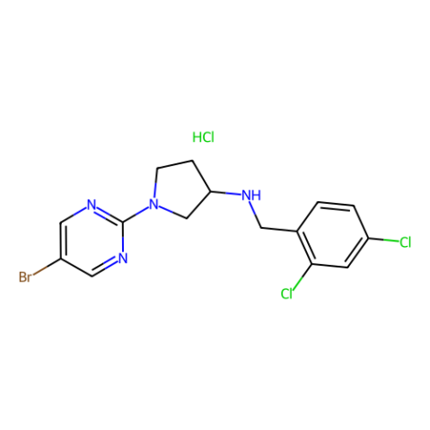 (3S)-N-(2,4-二氯芐基)-1-(5-溴嘧啶-2-基)吡咯烷基-3-胺鹽酸鹽,LY 2389575 hydrochloride