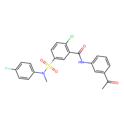 N-(3-acetylphenyl)-2-chloro-5-[(4-fluorophenyl)(methyl)sulfamoyl]benzamide,N-(3-acetylphenyl)-2-chloro-5-[(4-fluorophenyl)(methyl)sulfamoyl]benzamide