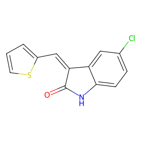 5-氯-3-(噻吩-2-基亚甲基)吲哚-2-酮,5-Chloro-3-(thiophen-2-ylmethylene)indolin-2-one