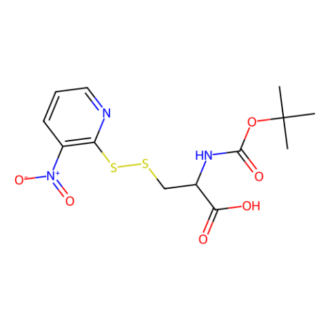 Boc-S-3-硝基-2-吡啶亞磺酰基-D-半胱氨酸,Boc-S-3-nitro-2-pyridinesulfenyl-D-cysteine