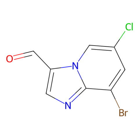 8-溴-6-氯咪唑并[1,2-a]吡啶-3-甲醛,8-Bromo-6-chloroimidazo[1,2-a]pyridine-3-carbaldehyde