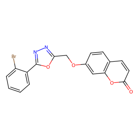 WAY-632889,2H-1-Benzopyran-2-one, 7-[[5-(2-bromophenyl)-1,3,4-oxadiazol-2-yl]methoxy]-