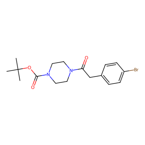 叔-丁基 4-(2-(4-溴苯基)乙酰基)哌嗪-1-羧酸酯,tert-butyl 4-(2-(4-bromophenyl)acetyl) piperazine-1-carboxylate