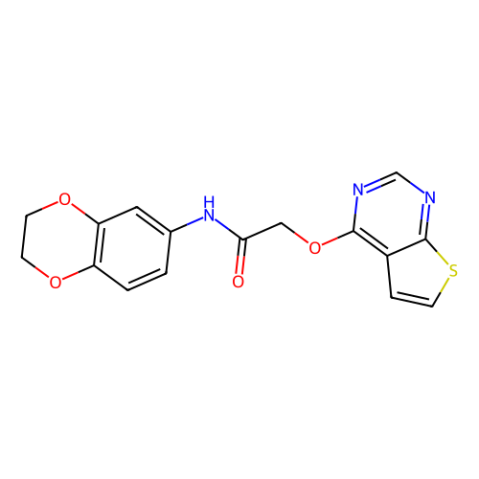 N-(2,3-dihydro-1,4-benzodioxin-6-yl)-2-{thieno[2,3-d]pyrimidin-4-yloxy}acetamide,N-(2,3-dihydro-1,4-benzodioxin-6-yl)-2-{thieno[2,3-d]pyrimidin-4-yloxy}acetamide