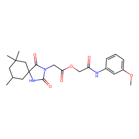 WAY-326270-A,2-((3-Methoxyphenyl)amino)-2-oxoethyl 2-(7,7,9-trimethyl-2,4-dioxo-1,3-diazaspiro[4.5]decan-3-yl)acetate