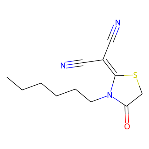 2-(3-己基-4-氧代噻唑烷-2-亞基)丙二腈,2-(3-Hexyl-4-oxothiazolidin-2-ylidene)malononitrile