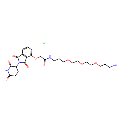 沙利度胺4'-氧乙酰胺-烷基C1-PEG3-烷基C3-胺 盐酸盐,Thalidomide 4'-oxyacetamide-alkylC1-PEG3-alkylC3-amine hydrochloride