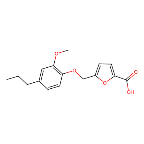 5-（2-甲氧基-4-丙基苯氧基甲基）呋喃-2-羧酸,5-(2-Methoxy-4-propylphenoxymethyl)furan-2-carboxylic acid