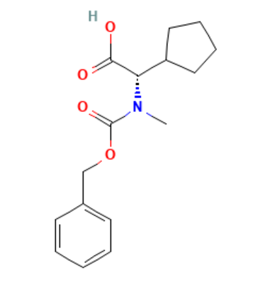 (S)-2-((苄氧基)羰基)(甲基)氨基)-2-环戊基乙酸,(S)-2-((Benzyloxy)carbonyl)(methyl)amino)-2-cyclopentylacetic acid