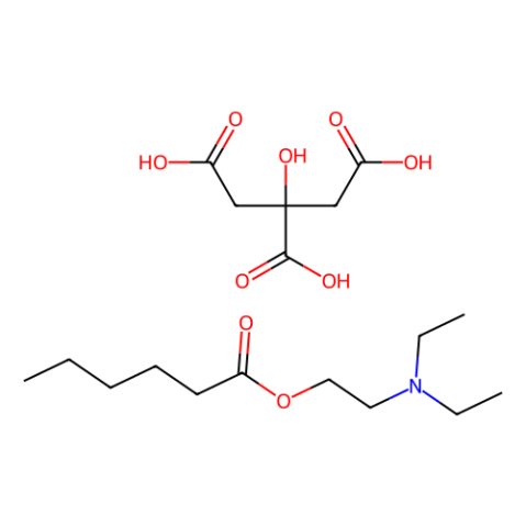 己酸二乙氨基乙醇酯柠檬酸盐,2-Diethylaminoethyl Hexanoate 2-Hydroxypropane-1,2,3-tricarboxylate