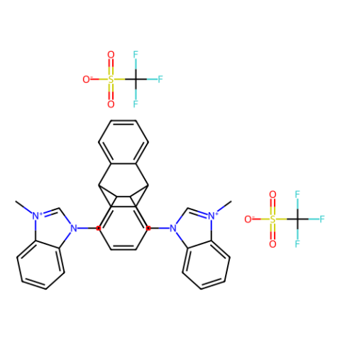 11,12-双[N-甲基-1H-苯并咪唑-3-亚甲基]-9,10-二氢-9,10-乙基蒽双（三氟甲磺酸盐）,11,12-Bis[N-methyl-1H-benzimidazolium-3-methylene]-9,10-dihydro-9,10-ethanoanthracene bis(trifluoromethanesulfonate)