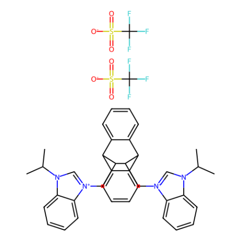 11,12-双[N-（异丙基）-1H-苯并咪唑-3-亚甲基]-9,10-二氢-9,10-乙基蒽双（三氟甲磺酸酯）,11,12-Bis[N-(i-propyl)-1H-benzimidazolium-3-methylene]-9,10-dihydro-9,10-ethanoanthracene bis(trifluoromethanesulfonate)