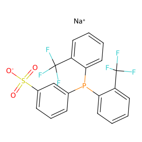 雙(2-三氟甲基苯基)(3-磺酸基苯基)膦鈉鹽,Bis(2-trifluoromethylphenyl)(3-sulfonatophenyl)phosphine, sodium salt