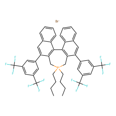 （11bS）-（-）-4,4-二丁基-2,6-双[3,5-双（三氟甲基）苯基]-4,5-二氢-3H-二萘并[2,1-c：1'' ，2′′-e]溴化膦 [S-Maruoka CAT P-NB],(11bS)-(-)-4,4-Dibutyl-2,6-bis[3,5-bis(trifluoromethyl)phenyl]-4,5-dihydro-3H-dinaphtho[2,1-c:1'',2''-e]phosphepinium bromide