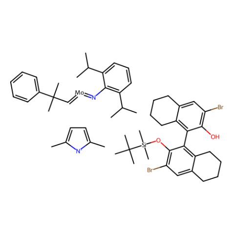 [2,6-双（1-甲基乙基）苯甲酰胺基（2-）] [（1R）-3,3''-二溴-2''-[[（（1,1-二甲基乙基）二甲基甲硅烷基]氧基]-5， 5''，6,6''，7,7''，8,8''-八氢[1,1''-联萘]-2-olato-kO]（2,5-二甲基-1H-吡咯-1-基）（2-甲基-2-苯基亚丙基）钼（VI）,[2,6-Bis(1-methylethyl)benzenaminato(2-)][(1R)-3,3''-dibromo-2''-[[(1,1-dimethylethyl)dimethylsilyl]oxy]-5,5'',6,6'',7,7'',8,8''-octahydro[1,1''-binaphthalen]-2-olato-kO](2,5-dimethyl-1H-pyrrol-1-yl)(2-methyl-2-phenylpropylidene) molybdenum (VI)