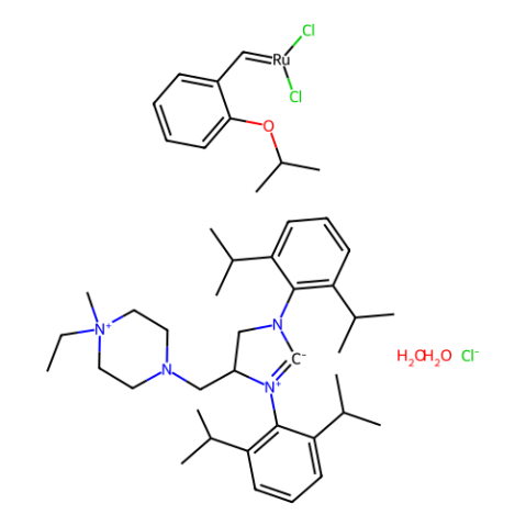 （1,3-双（2,6-二异丙基苯基）-4-（（4-乙基-4-甲基哌嗪-1-基-1-基）甲基）咪唑烷基-2-亚甲基）（2-异丙氧基亚苄基）钌（II),(1,3-Bis(2,6-diisopropylphenyl)-4-((4-ethyl-4-methylpiperzain-1-ium-1-yl)methyl)imidazolidin-2-ylidene)(2-isopropoxybenzylidene)ruthenium(II)