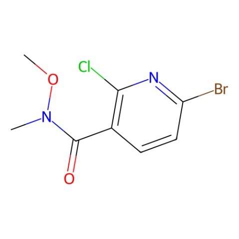6-溴-2-氯-N-甲氧基-N-甲基烟酰胺,6-Bromo-2-chloro-N-methoxy-N-methylnicotinamide