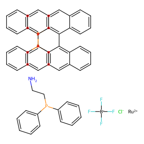 四氟硼酸氯[（R）-2,2''-双（二苯基膦基）-1,1''-联萘基] [2-（二苯基膦基乙乙胺）钌（II）四氟硼酸钌（II）,Chloro[(R)-2,2''-bis(diphenylphosphino)-1,1''-binaphthyl][2-(diphenylphosphino)ethanamine]ruthenium(II) tetrafluoroborate