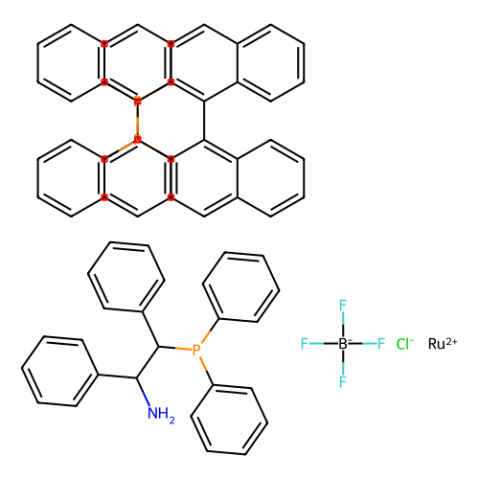 四氟硼酸氯[（R）-2,2''-双（二苯基膦基）-1,1''-联萘基] [（1R，2R）-2-（二苯基膦基）-1,2-二苯基乙胺]钌（II）四氟硼酸钌（II）,Chloro[(R)-2,2''-bis(diphenylphosphino)-1,1''-binaphthyl][(1R,2R)-2-(diphenylphosphino)-1,2-diphenylethanamine]ruthenium(II) tetrafluoroborate