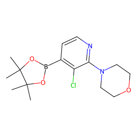 4-（3-氯-4-（4,4,5,5-四甲基-1,3,2-二氧杂硼硼烷-2-基）吡啶-2-基）吗啉,4-(3-Chloro-4-(4,4,5,5-tetramethyl-1,3,2-dioxaborolan-2-yl)pyridin-2-yl)morpholine