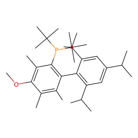 2-二叔丁基膦-4-甲氧基-3,5,6-三甲基-2',4',6'-三异丙基联苯,2-Di-t-butylphosphino-4-methoxy-3,5,6-trimethyl-2'',4'',6''-tri-i-propyl)-1,1''-biphenyl