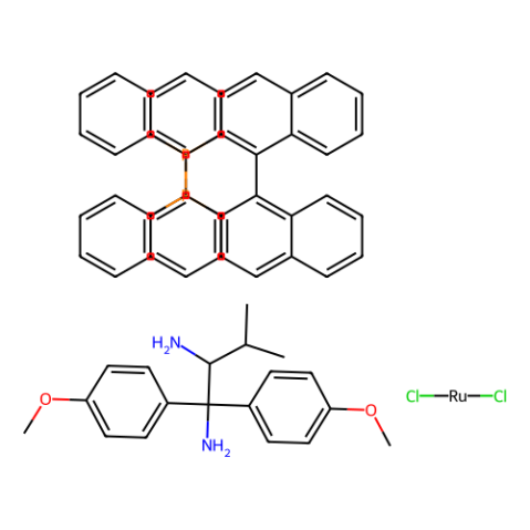 二氯[（R）-（+）-2,2''-雙（二苯基膦基）-1,1''-聯(lián)萘基] [（2R）-（-）-1,1-雙（4-甲氧基苯基）-3-甲基-1,2-丁二胺]釕（II）二氯甲烷加合物,Dichloro[(R)-(+)-2,2''-bis(diphenylphosphino)-1,1''-binaphthyl][(2R)-(-)-1,1-bis(4-methoxyphenyl)-3-methyl-1,2-butanediamine]ruthenium(II) dichloromethane adduct