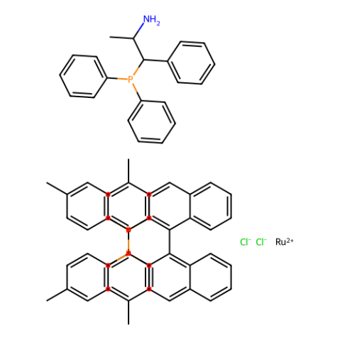 二氯{（R）-2,2''-雙[雙（4-甲基苯基）]-1,1''-聯(lián)萘基} [（1R，2R）-2-氨基-1-苯基丙基二苯基膦]釕（II）,Dichloro{(R)-2,2''-bis[bis(4-methylphenyl)]-1,1''-binaphthyl}[(1R,2R)-2-amino-1-phenylpropyldiphenylphosphine]ruthenium(II)