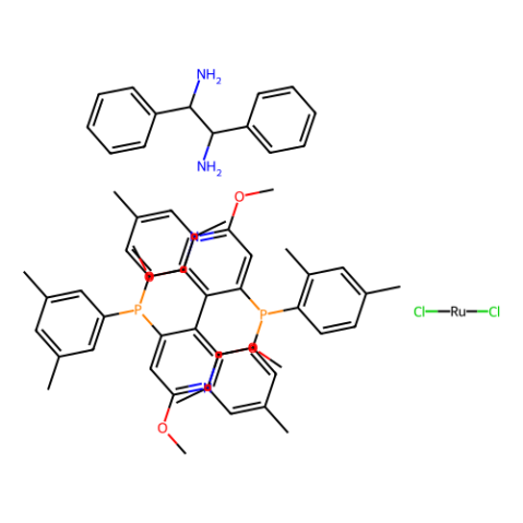 二氯[（R）-（+）-2,2''，6,6''-四甲氧基-4,4''-双（二（3,5-二甲苯基）膦基）-3,3''-联吡啶] [（1R，2R）-（+）-1,2-二苯基乙二胺]钌（II）,Dichloro[(R)-(+)-2,2'',6,6''-tetramethoxy-4,4''-bis(di(3,5-xylyl)phosphino)-3,3''-bipyridine][(1R,2R)-(+)-1,2-diphenylethylenediamine]ruthenium(II)
