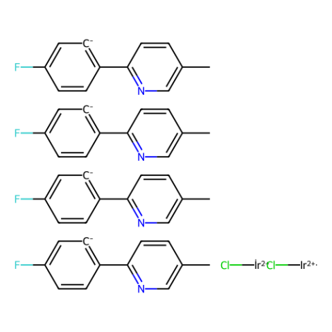 二-μ-氯四[5-氟-2-(5-甲基-2-吡啶基-κN)苯基-κC]二铱,Di-μ-chlorotetrakis[5-fluoro-2-(5-methyl-2-pyridinyl-κN)phenyl-κC]diiridium