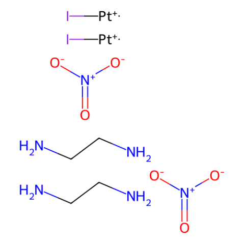 硝酸二-碘双（乙二胺）二铂（II）,Di-μ-iodobis(ethylenediamine)diplatinum(II) nitrate