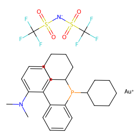 [2-（二环己基膦基）-2''-（N，N-二甲基氨基）-1,1''-联苯] [双（三氟甲基）磺酰亚胺基]金（I）,[2-(Dicyclohexylphosphino)-2''-(N,N-dimethylamino))-1,1''-biphenyl][bis(trifluoromethyl) sulfonylimido]gold(I)