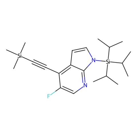5-氟-1-(三异丙基甲硅烷基)-4-((三甲基甲硅烷基)乙炔基)-1H-吡咯并[2,3-b]吡啶,5-Fluoro-1-(triisopropylsilyl)-4-((trimethylsilyl)ethynyl)-1H-pyrrolo[2,3-b]pyridine