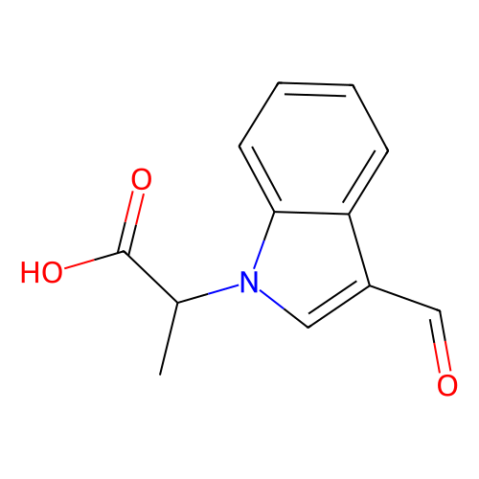 2-(3-甲酰基-1H-吲哚-1-基)丙酸,2-(3-Formyl-1H-indol-1-yl)propanoic acid