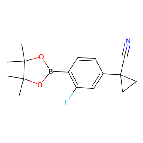 1-(3-氟-4-(4,4,5,5-四甲基-1,3,2-二氧硼杂环戊烷-2-基)苯基)环丙烷-1-甲腈,1-(3-Fluoro-4-(4,4,5,5-tetramethyl-1,3,2-dioxaborolan-2-yl)phenyl)cyclopropane-1-carbonitrile