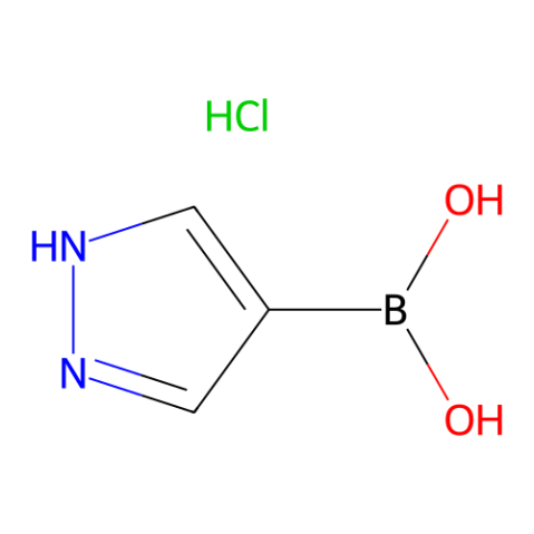 (1H-吡唑-4-基)硼酸盐酸盐 (含不同量的酸酐),(1H-Pyrazol-4-yl)boronic acid hydrochloride (contains varying amounts of Anhydride)