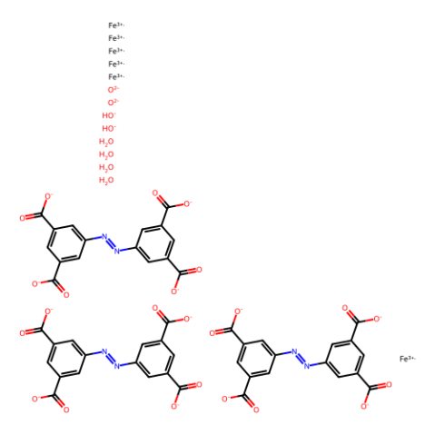 偶氮苯四羧酸铁,多孔[PCN-250(Fe)],Iron azobenzene tetracarboxylic, Porous [PCN-250(Fe)], AYRSORB? F250