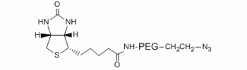 叠氮基-PEG-生物素，N3-PEG-生物素,Azido PEG Biotin, N3-PEG-Biotin