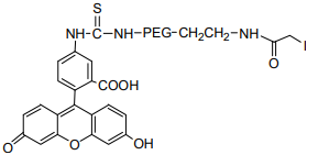 碘代乙酰基 PEG FITC, IA-PEG-FITC,Iodoacetyl PEG FITC, IA-PEG-FITC