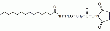 肉豆蔻酸 PEG N-羥基琥珀酰亞胺,Myristic acid PEG NHS