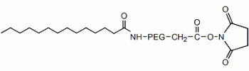 肉豆蔻酸 PEG N-羟基琥珀酰亚胺,Myristic acid PEG NHS