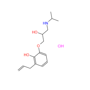 16079-18-8；6-allyl-2-[2-hydroxy-3-[(1-methylethyl)amino]propoxy]phenol hydrochloride