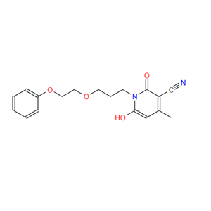 78915-12-5；1-[3-（2-苯氧基）乙氧基丙基]-3-氰基-4-甲基-6-羟基-2-吡啶酮
